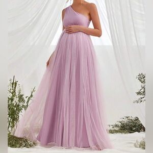 Purple Maternity Dress
